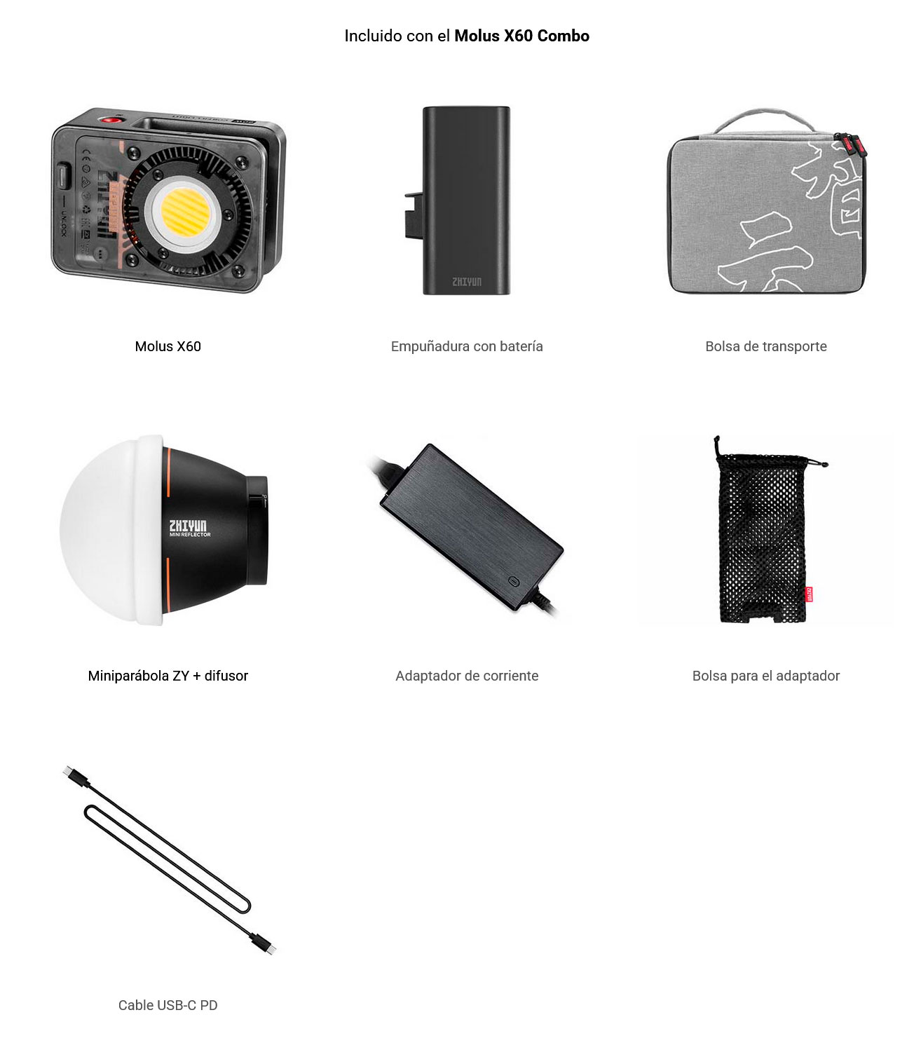 ZHIYUN Molus X60 Combo BiColor · imagen 3